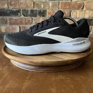 Brooks Adrenaline GTS 24 Supportive Men's 9.5 2E Black Running Shoes Sneakers